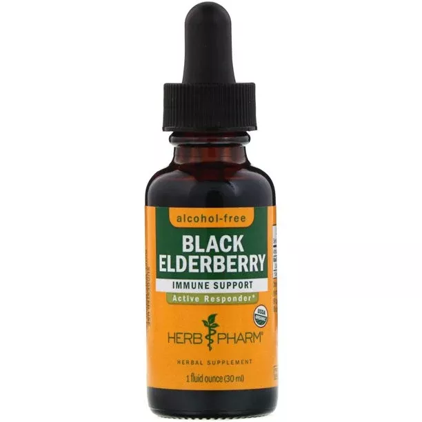 Herb Pharm Black Elderberry Glycerite - Immune Support, 1 Ounce
